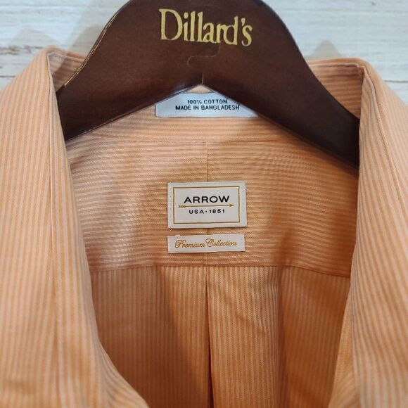 Arrow Men’s Button Down Dress Shirt - 17.5 34/35 - great looking shirt - Picture 3 of 3